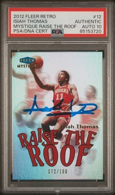 Tarjeta Isiah Thomas 2012 Fleer Retro Raise the Roof #12 clasificación automática PSA 10 72/100 Foto 1 de 2