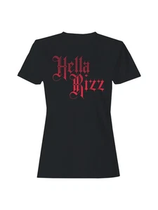 Camiseta para mujer diseño gótico audaz "Hella Rizz" - Imagen 1 de 6