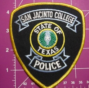 San Jacinto College Texas Police Shouler Patch - Neu - Bild 1 von 2