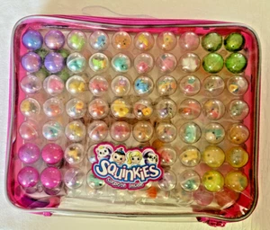 Squinkies - 140 Characters in Containers & Stow N Go Case - NEW - Picture 1 of 12