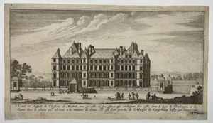 Schloss Madrid Gravur Ätzradierung Forte Israel Silvestre Marot Perelle Boulogne - Bild 1 von 1