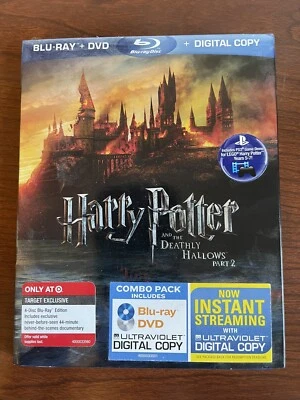 Harry Potter and the Deathly Hallows Pt. 2 (4-Disc Blu-ray/DVD) NEW ! w/ Slip ! - Image 1 of 4