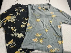 Vintage! 2 Tommy Bahama Hawaiian Short Sleeved Shirts. Size M. Free Shipping! - Bild 1 von 17