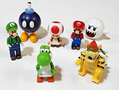 7 NEW K'NEX Mario Kart Wii Mini Figures Nintendo Luigi Yoshi Bowser Sealed Bags - Image 1 of 4