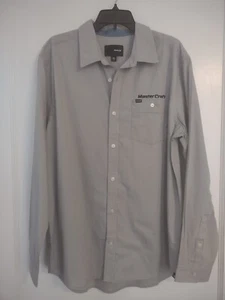 Master Craft Boats Hurley Men's Shirt XL Gray Button Up Long Sleeve Embroidered - Picture 1 of 20