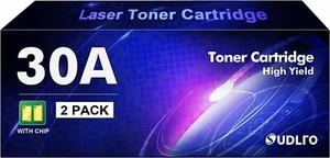 30A Black Toner Cartridge CF230A Replacement for HP 30A CF230A 30X CF230X Compat - Picture 1 of 5