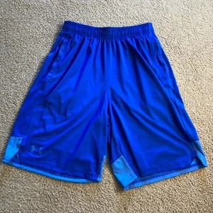 Pantalones Cortos Atléticos Under Armour Para Hombre Talla S Pequeños Azul Correr Poliéster - Imagen 1 de 10