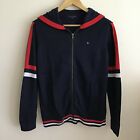 Boys&Girls 16-18 yrs Tommy Hilfiger pre-owned full zip navy hooded jumper XL