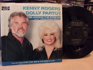 45G PIC SLEEVE UK IMPORT KENNY ROGERS/DOLLY PARTON ISLANS IN THE STREAM / MID - Picture 1 of 2