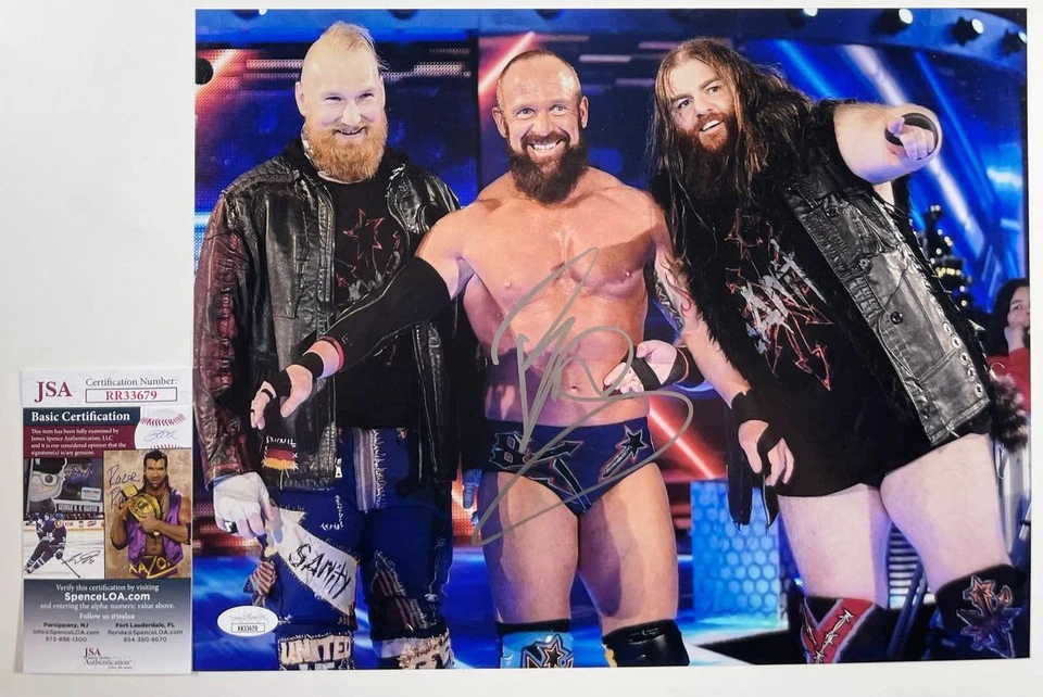 WWE NXT Eric Young Firmado Sanity 11x14 Foto Autógrafo WrestleMania Certificado de Autenticidad JSA Foto 1 de 1
