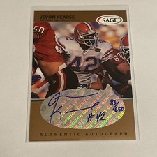 1999 SAGE Auto Bronze /650 Jevon Kearse #A26 Rookie Auto RC Tennessee