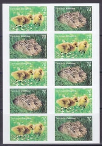 République fédérale feuille de film FB 55 ** feuille de film bébés animaux lapin et poussins - Photo 1 sur 1