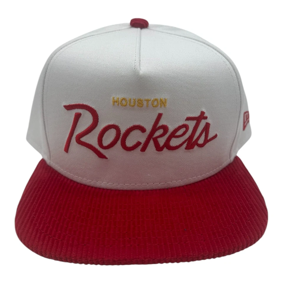 Кепка New Era 9Fifty Houston Rockets бейсболка регулируемая с надписью вельветовый козырек - Изображение 1 из 4