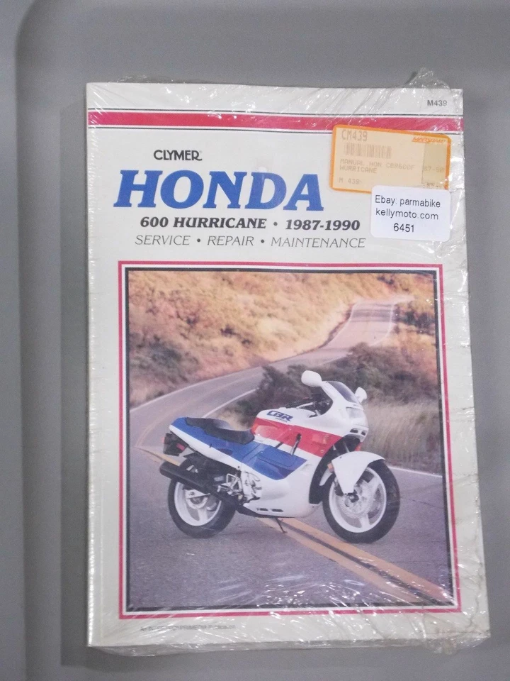 Manual Clymer #M439 Honda 600 Hurricane 1987-1990 - Imagen 1 de 1