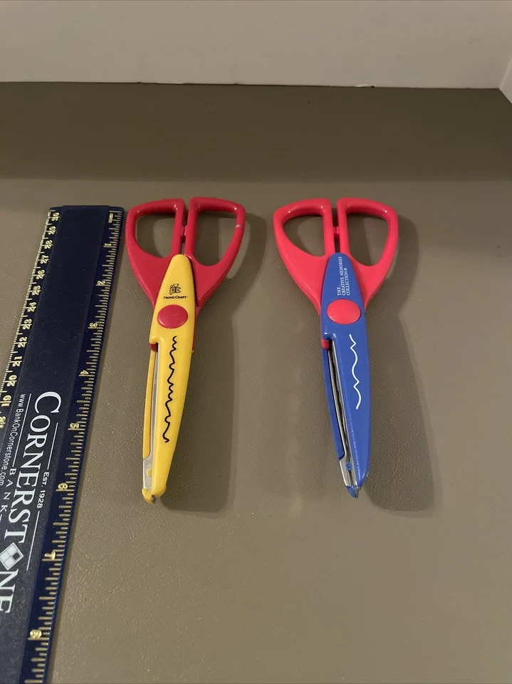 2 Pair Paper Shapers  6 1/2" Craft Scissors - Image 1 of 1