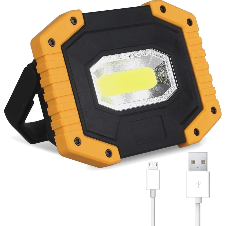 Wasserdichter Arbeitsstrahler mit USB-Ladefunktion und 2000 Lumen Lichtleistung - Bild 1 von 1
