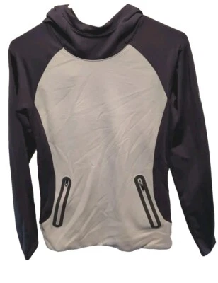 Second Skin Sweater Womens S Gray Long Sleeve Hoodie Polyester Wool - Image 1 of 4