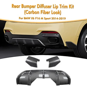 Heckstoßstange Diffusor Lippe Abdeckung Für BMW X6 F16 M Sport 2014-2019 2015 - Bild 1 von 11
