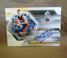 ANDRIS BIEDRINS 2005-06 UD SP AUTHENTIC ROOKIE AUTOGRAPH AUTO!WARRIORS F RC