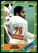 1986 NFL Topps David Logan Tampa Bay Buccaneers #381