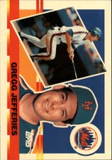 1990 Topps Big New York Mets Baseball Card #57 Gregg Jefferies