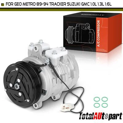 AC Compressor with Clutch for Chevrolet Tracker Suzuki Samurai X-90 Geo Metro - Image 1 of 4