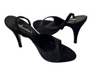 Vero Cuoio Italy Women's Shoes Black Suede Crystal Size 35 Retail $420 (480)
