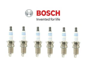 Set 6 Spark Plugs Bosch Double Platinum For Chrysler Dodge Jeep Volkswagen V6 - Picture 1 of 1