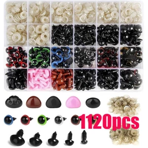 1120xSafety Noses Eyes and Washers For Plush Teddy Bear Doll Toys Making Craft U - Picture 1 of 7