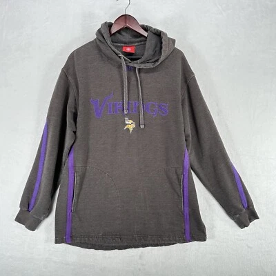 Sudadera con Capucha Vintage Minnesota Vikings Para Hombre Grande Gris Púrpura NFL Suéter Pullover Años 90 Foto 1 de 4