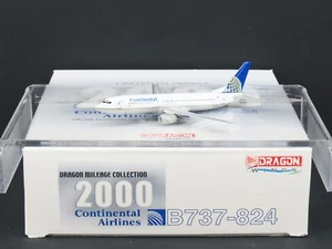 1:400 Scale Dragon Wings 55229-03 Die-Cast Continental Boeing B737-824 Aircraft - Picture 1 of 16