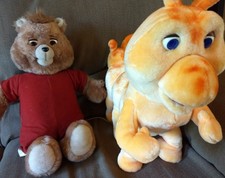 Original 1985 Teddy Ruxpin and Grubby w/ tape Set Lot CLEAN & WORKING 