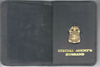 FBI Special Agent&#39;s Husband Wallet w/Antique 1-inch Pin - Quantico Gift Shop
