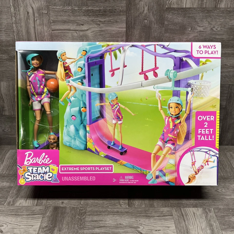 Barbie Team Stacie Extreme Sports Playset 2018 Mattel GBK61 RARE HTF