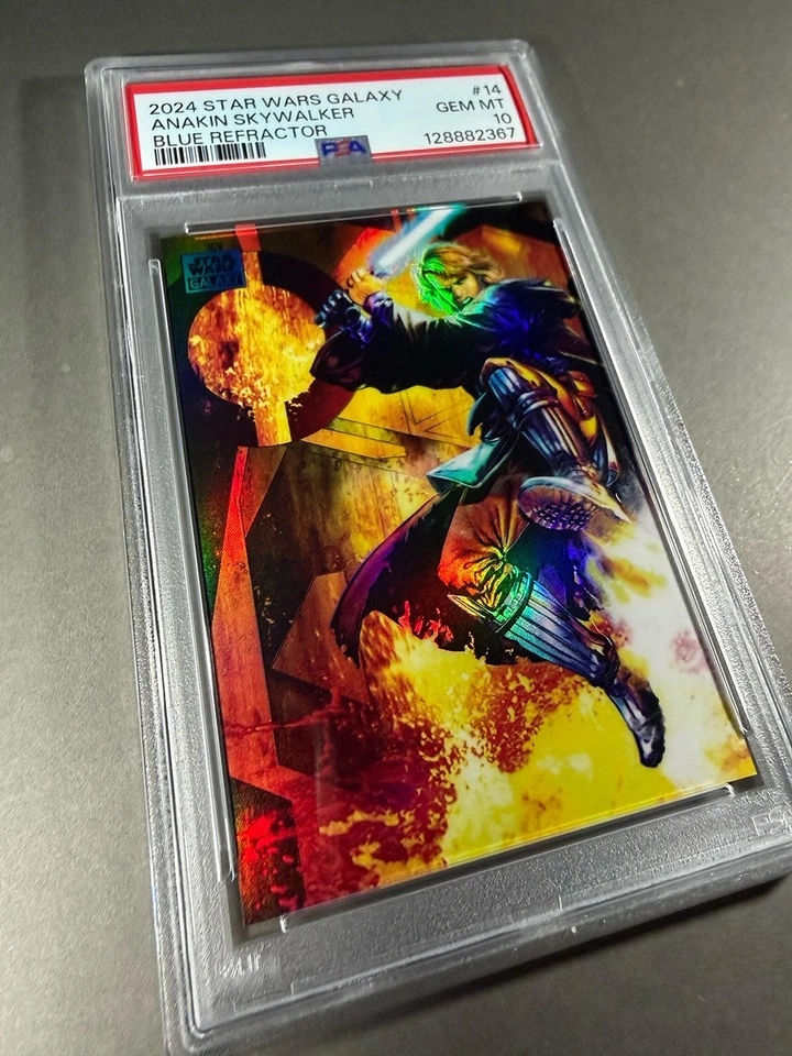 (PSA 10) 2024 Star Wars Galaxy #14, “Anakin Skywalker”  Blue Refractor /150 - Image 1 of 3