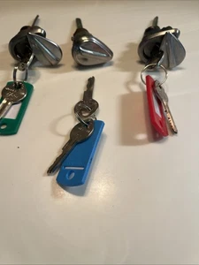 1950 1951 1952 1953 1954 1955 1956 OEM Cadillac Trunk Lock W/Keys ONE PER ORDER - Picture 1 of 17