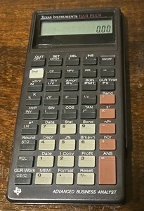 Texas Instruments BA II Plus Advanced Business Analyst Calcolatrice Testata Funziona - Foto 1 di 8
