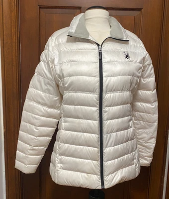 CHAQUETA MUJER SPYDER BLANCA CORTA ACOLCHADA TALLA XL MUESTRA USO Foto 1 de 4