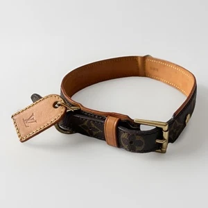 Louis Vuitton Baxter Dog Collar GM Monogram 18.1"-22" Large dog M58070 SL1021 - Imagen 1 de 10