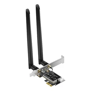 WiFi 6E Adapter 5400Mbps BT5.2 PCI-E   Card AX5400 Wifi 6E PCI-E 26894 - Afbeelding 1 van 10