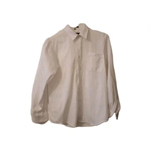 ANDREW FEZZA Solid Dress Boy's Shirt White Long Sleeve Size 16 - Picture 1 of 2