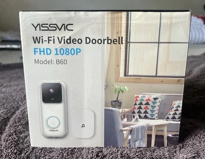WiFi Video Doorbell YISSVIC 1080P Camera with Chime Wireless with 3 Levels  - Image 1 of 4