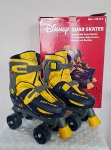 Disney Quad Skates. Extendable. Mickey Mouse. Blue And Yellow. Sizes C13- 2.5 - Picture 1 of 10