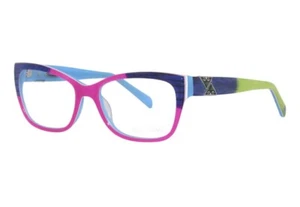 New Coco Song Suspicious Life CV165 Col.2 Pink/Blue 52mm Woman's Eyeglasses - Picture 1 of 6