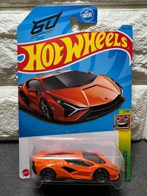 Hot Wheels Lamborghini SIAN FKP 37 Orange #163 - 2023 HW Exotics - Image 1 of 3