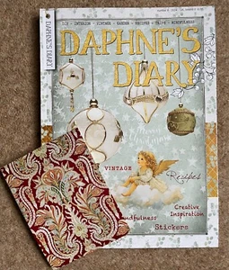 Daphne's Diary Magazine No.8 2024 Xmas Vintage Crafts Ephemera Travel Bookmark - Picture 1 of 2