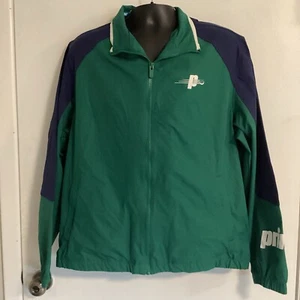 Chaqueta ligera Prince Pickleball para hombre nueva sin etiquetas cremallera completa verde/azul talla grande - Imagen 1 de 9