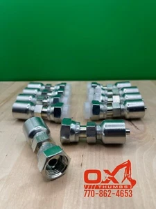 10 Stück Aftermarket Parker 43 Serie 1JS43-6-4 3/8" ORFS Innengewinde auf 1/4" Schlauch - Bild 1 von 1