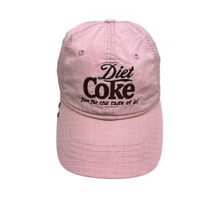 Diet Coke Baseball Cap Hat Cotton Just for the Taste of It Pink Women Size OSFM