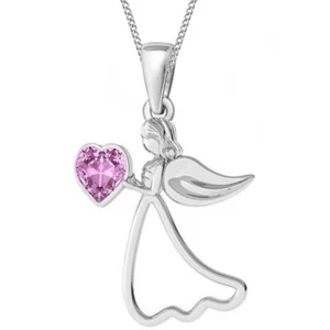 Schutzengel Halskette Kristall 925 Sterling Silber Engel Mädchen Damen Engel - Bild 1 von 27